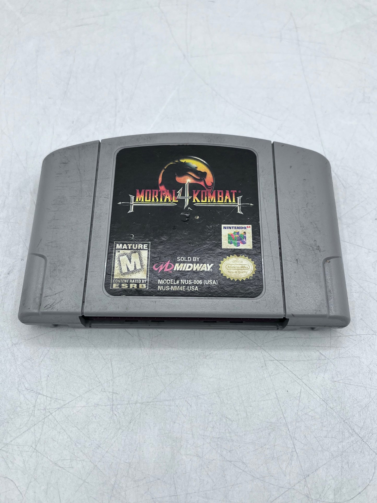 Mortal Kombat 4 (Nintendo 64, 1998) N64 Authentic Tested ~ FREE Shipping FAST