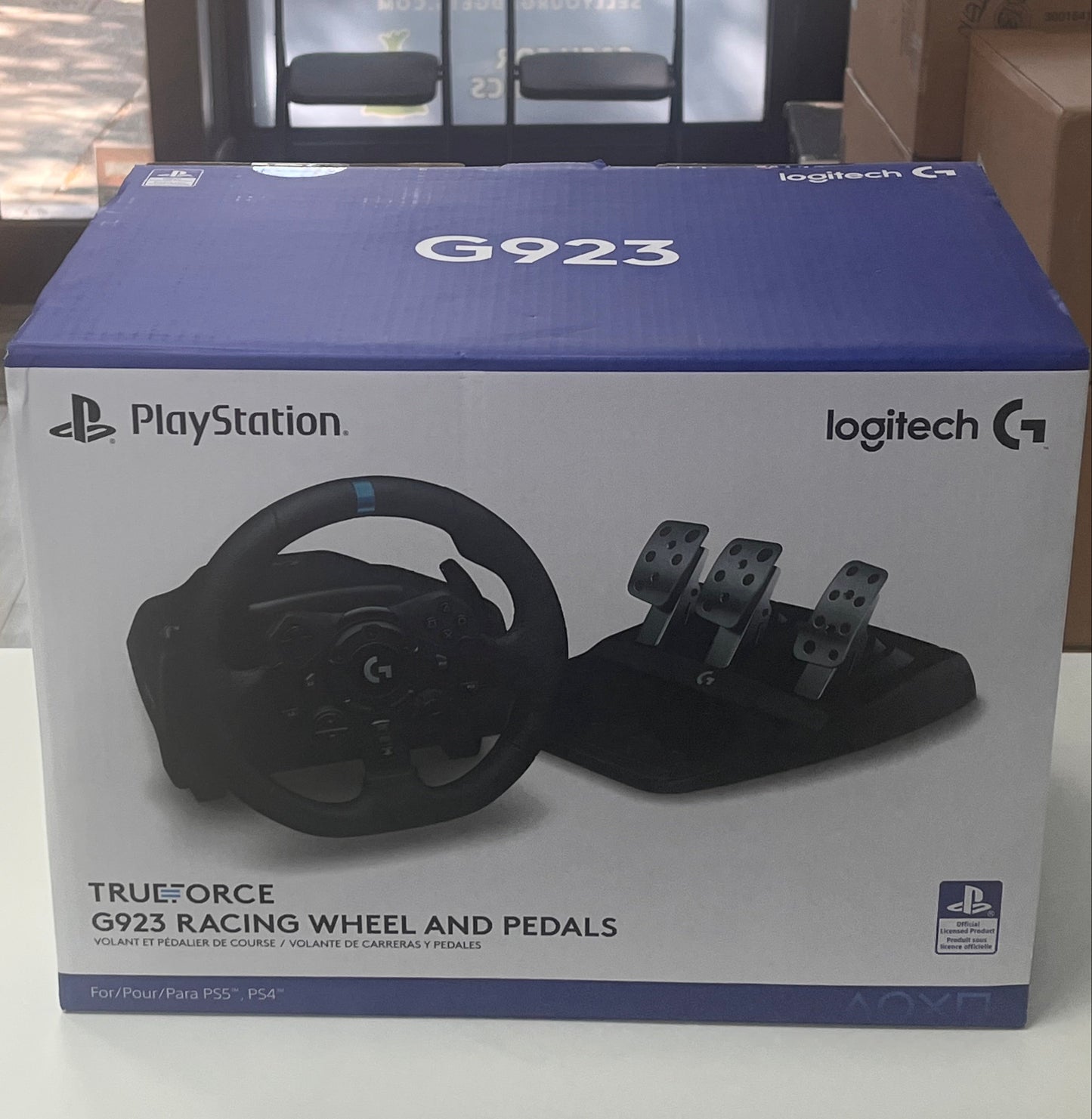 BRAND New Logitech G923 Racing Wheel and Pedals, TRUEFORCE PS5 , PS4, PC, Mac