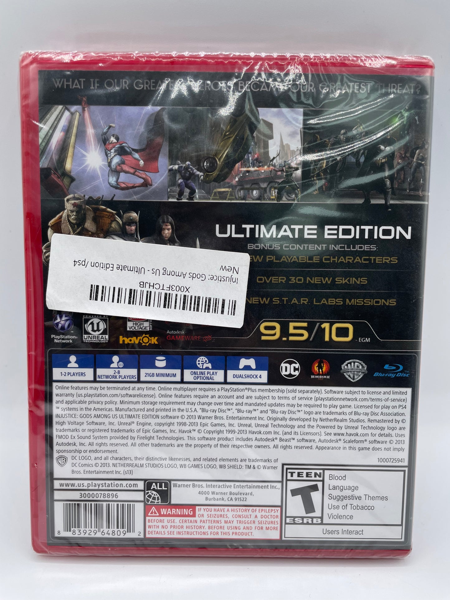 Playstation 4 Injustice: Gods Among Us Ultimate Edition - NEW