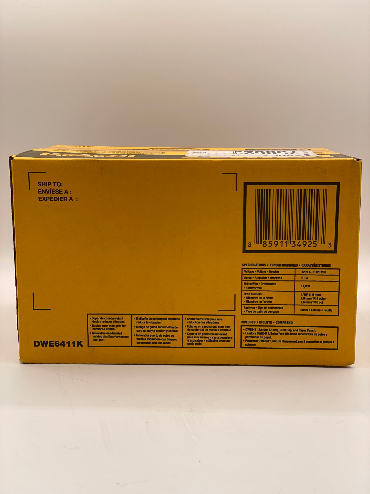 New Dewalt DWE6411K Power Tool – 1 Battery, Multi-Colored, Free Shipping