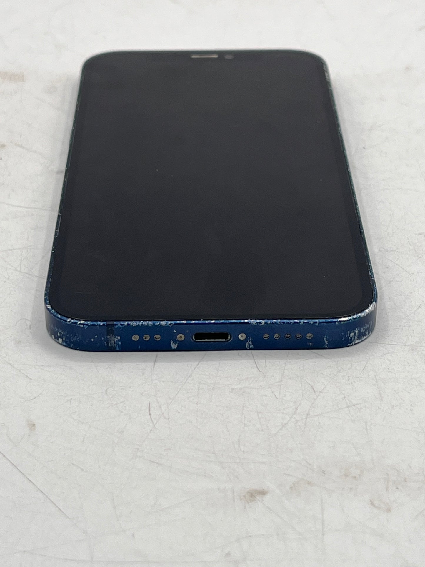 Unlocked Apple iPhone 12 NGFJ3LL/A A2172 256GB Blue BROKEN