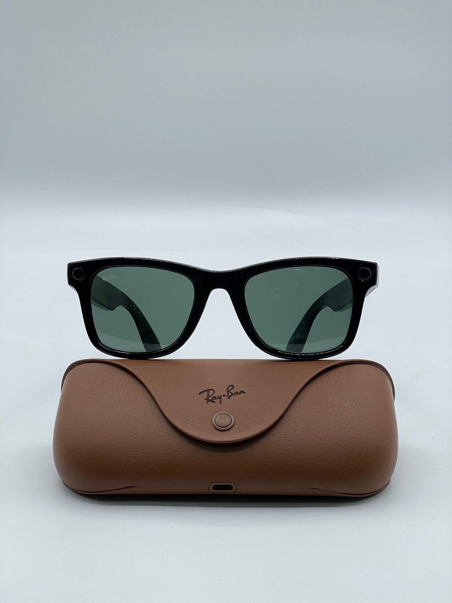 Ray-Ban Meta Wayfarer RW4008 Smart Sunglasses w/ Case - Matte Black