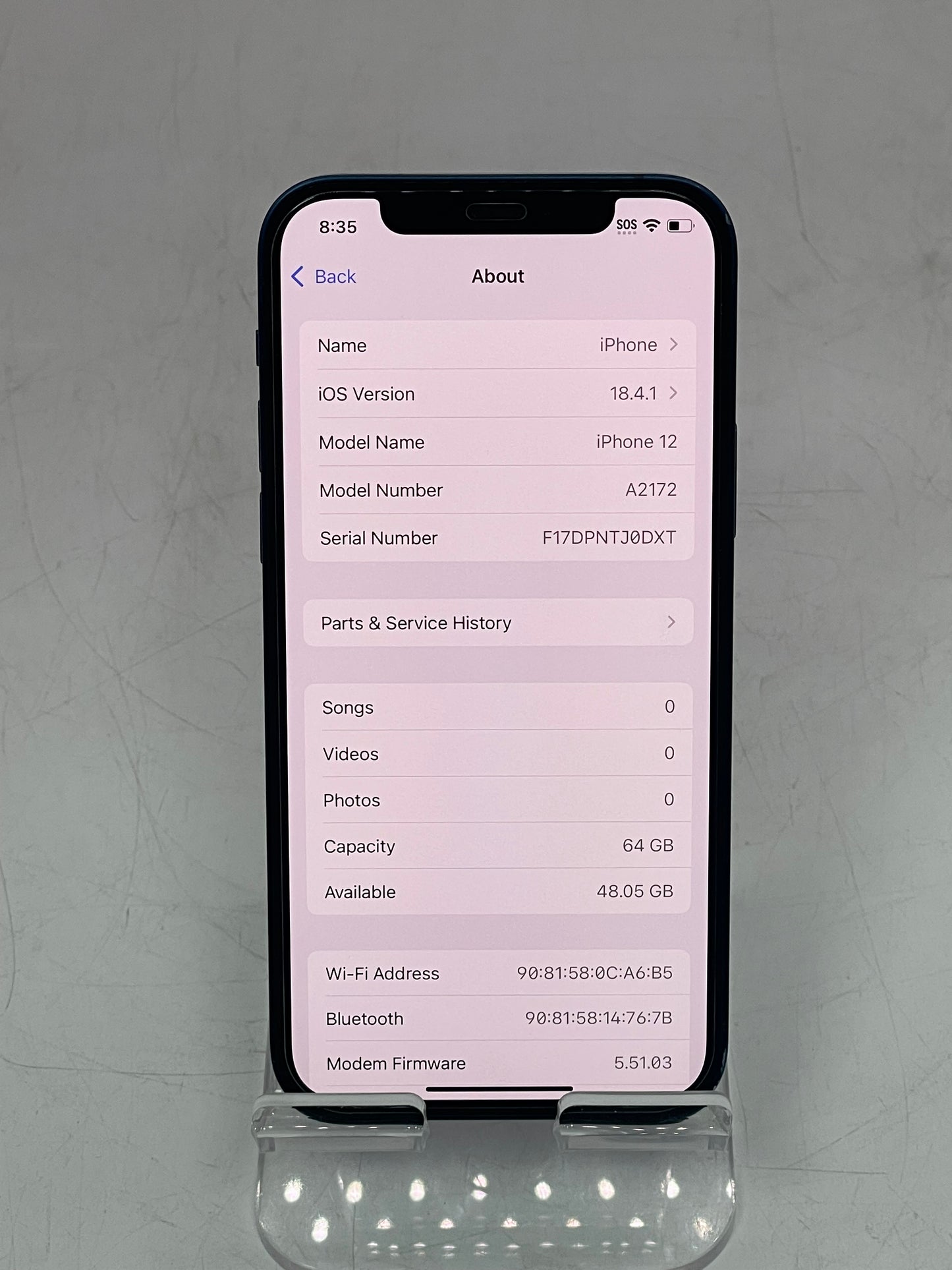 Unlocked Apple iPhone 12 64GB - A2172 MGFP3LL/A - Blue