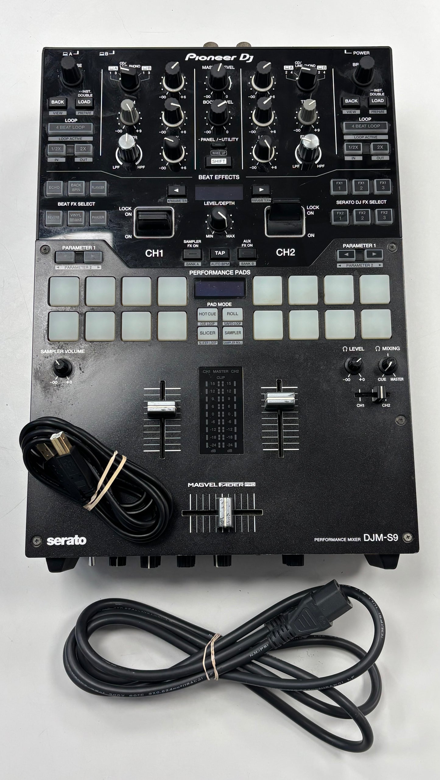 Pioneer DJM-S9 - Two Channel DJ Mixer - Working Condition - with Power Cord