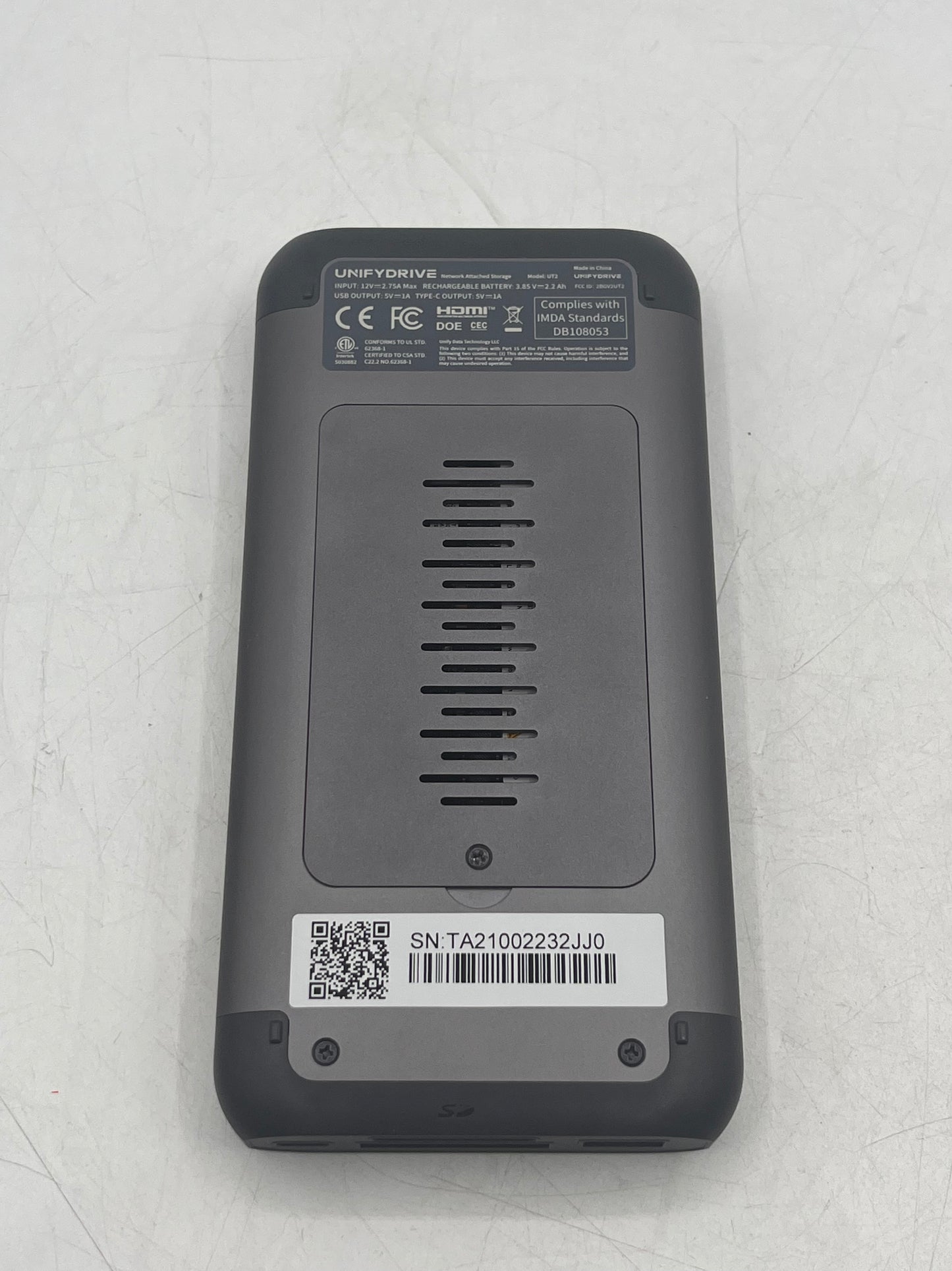 Unifydrive UT2 Portable NAS with 2 x 512GB Black
