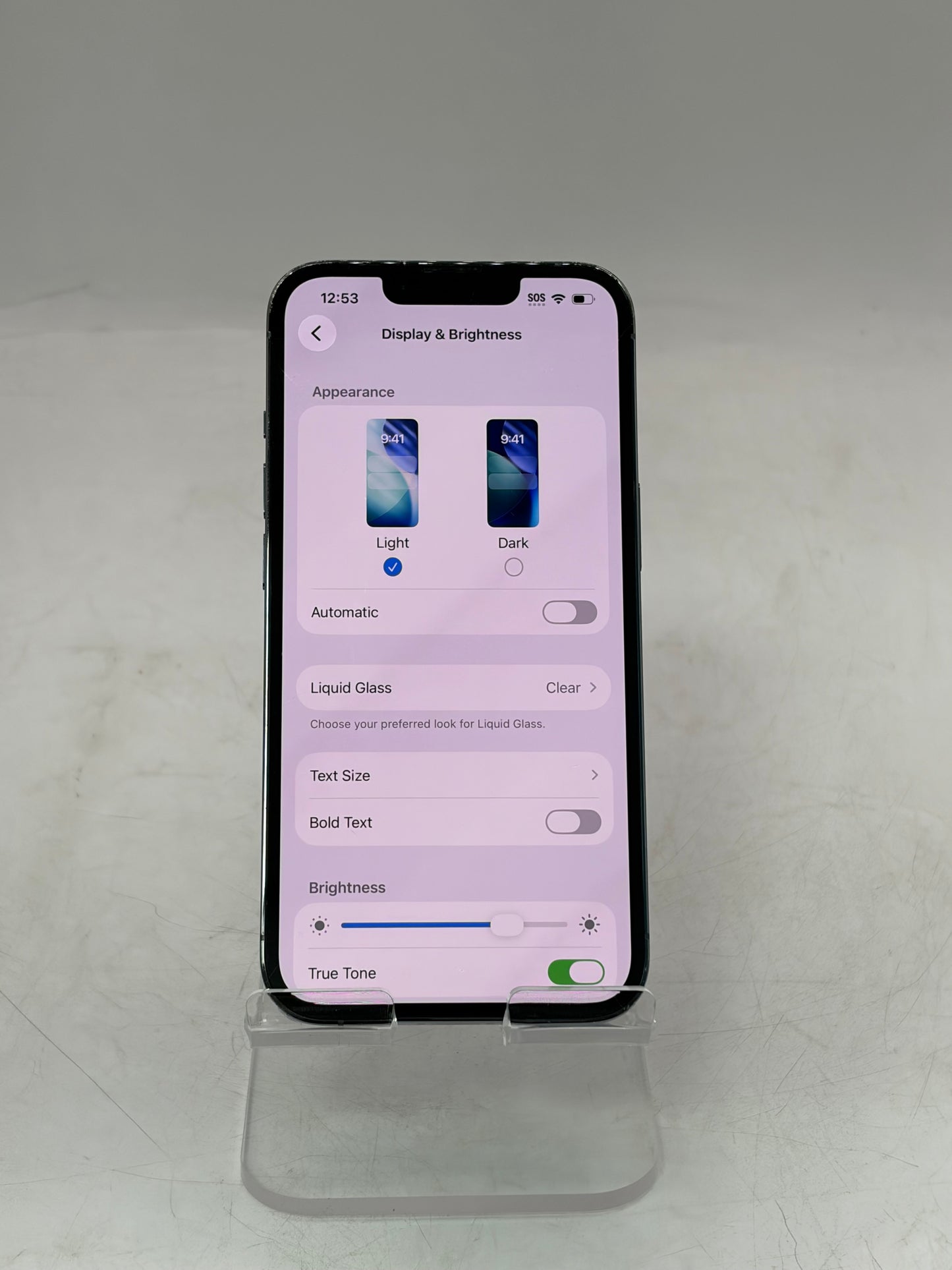 Unlocked Apple iPhone 13 Pro 128GB Blue A2483 MLTT3LL/A Service Battery