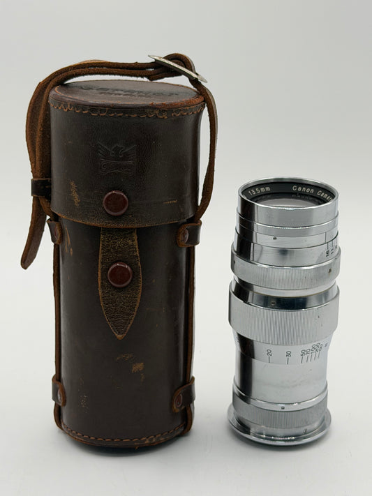 Canon Camera Co. 13.5cm (135mm) F/4 Serenar Lens for M39 Screw Mount with Case