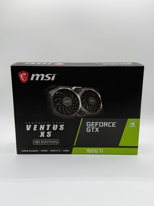 MSI GeForce GTX 1660 Ti Ventus XS 6GB GDDR6 Graphics Card Black