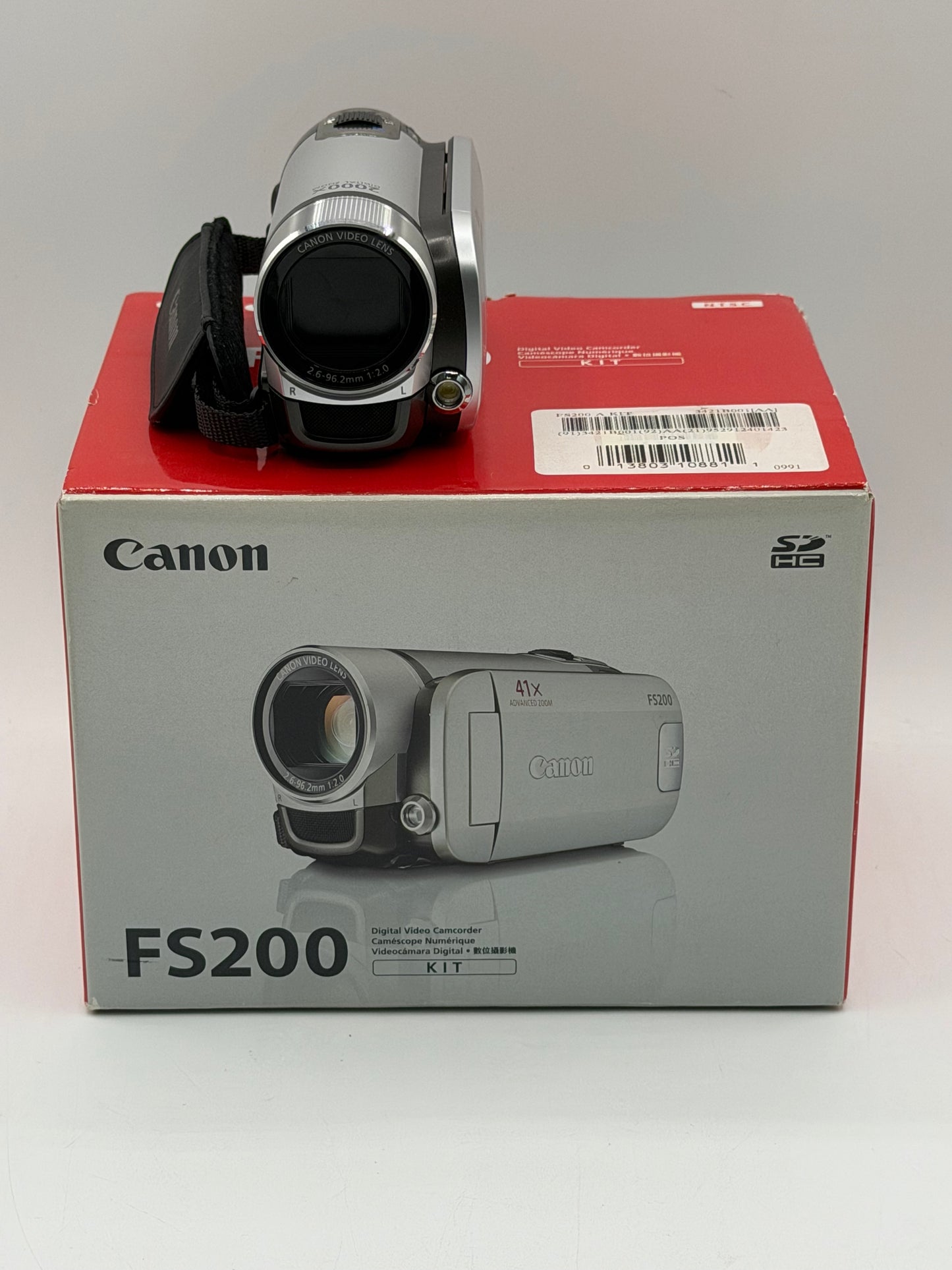 Canon FS200 Handheld High Definition Camcorder W/ Battery