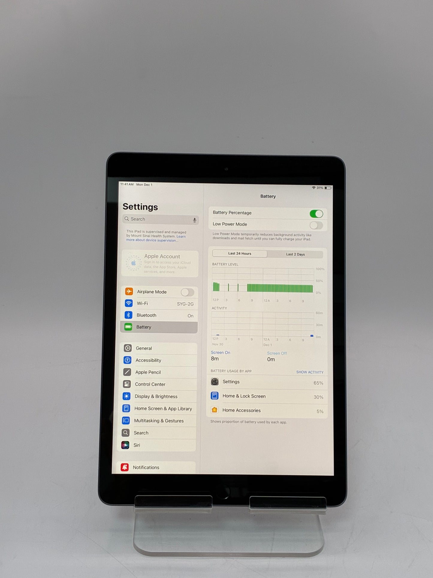 Apple iPad (7th Gen) A2197 128GB ( Remotely Managed)