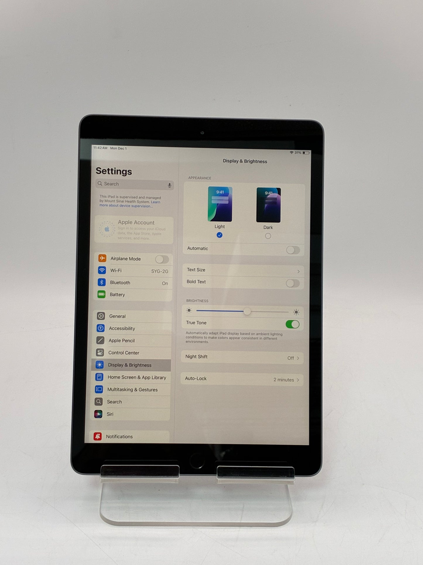 Apple iPad (7th Gen) A2197 128GB ( Remotely Managed)