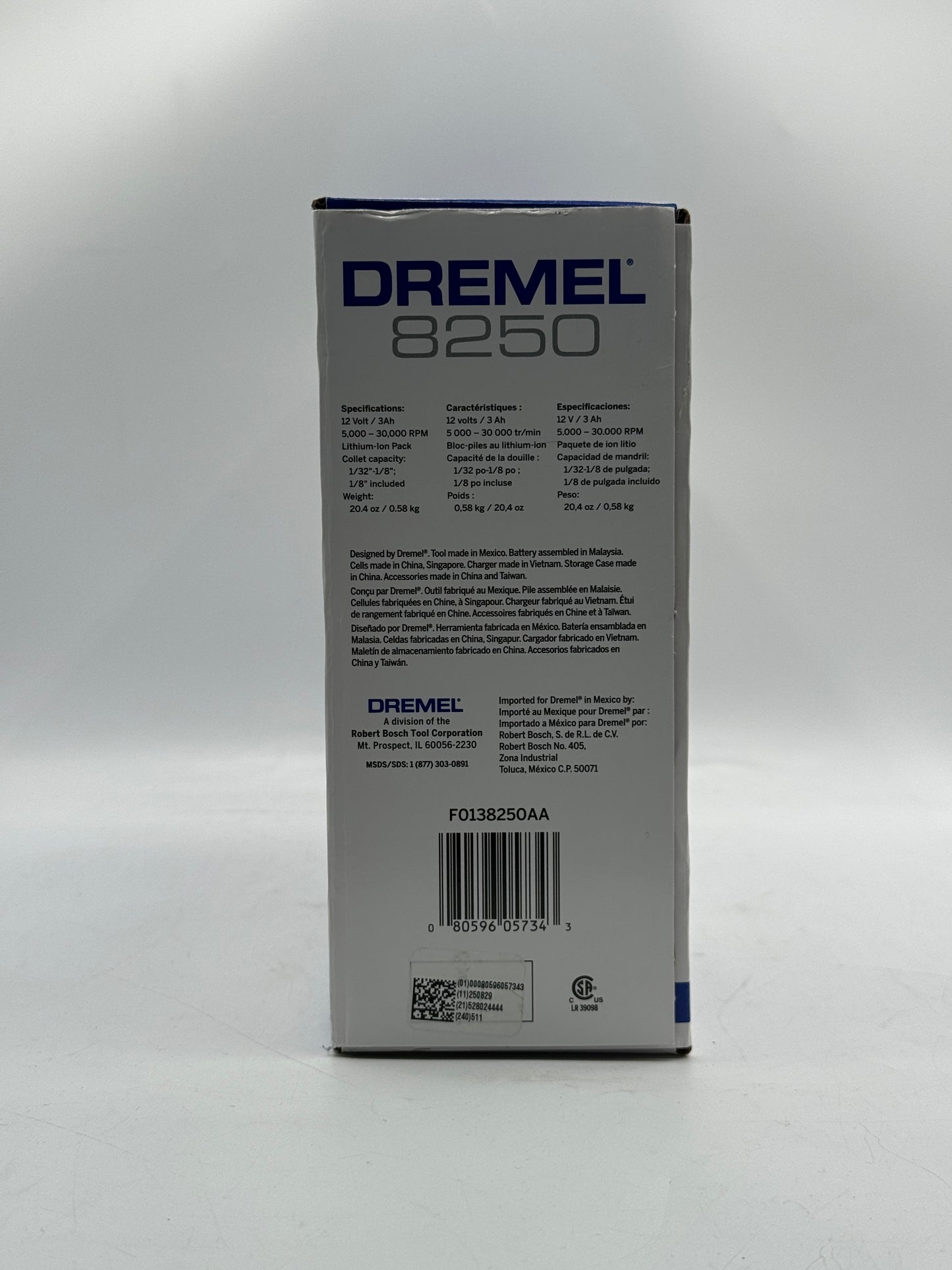 BRAND NEW Dremel 8250-5 Lithium-Ion Cordless Brushless Rotary Tool Kit Free Shipping