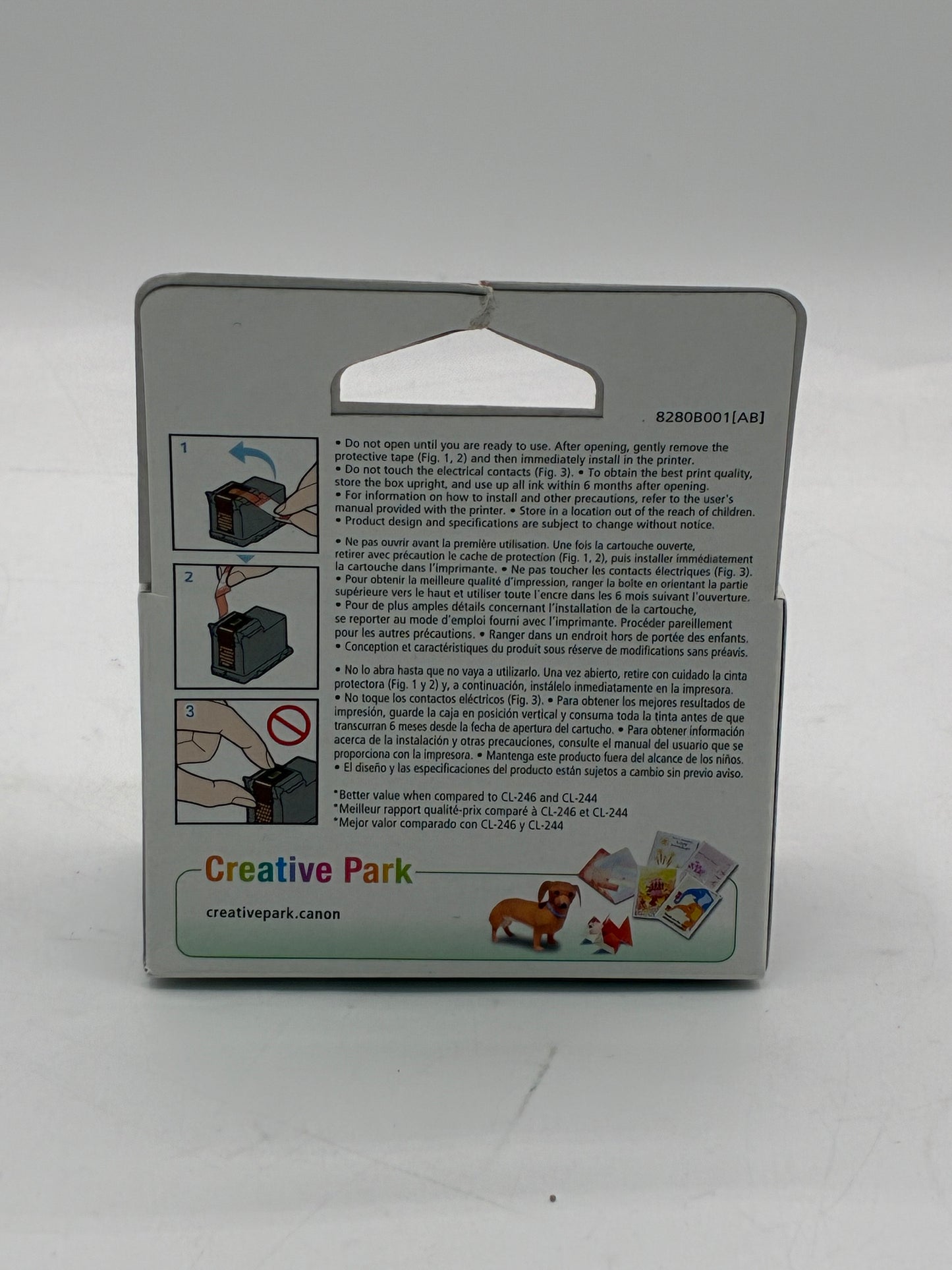 Original Genuine Canon Pixma 246XL Color Printer Ink Cartridge - New In Box OEM