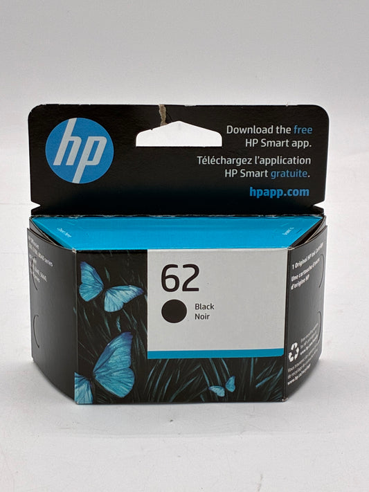 HP 62 Black Printer Toner Ink Cartridge - New In Box