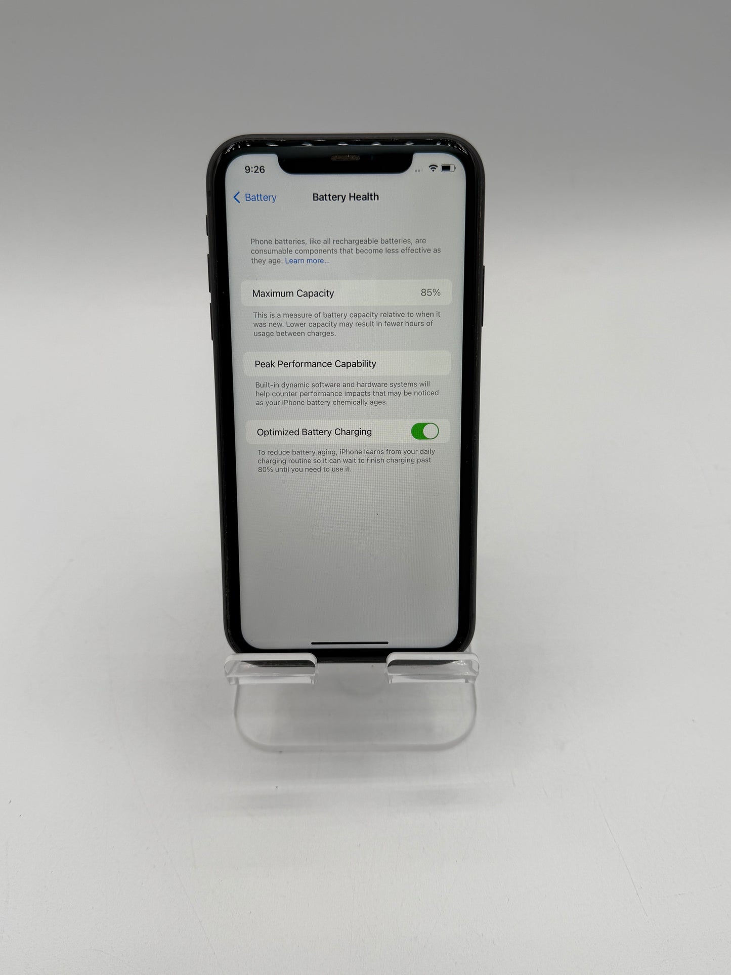 Wi-Fi Only Apple iPhone 11 64GB Black A2111 MWJE2LL/A 85% Battery Health