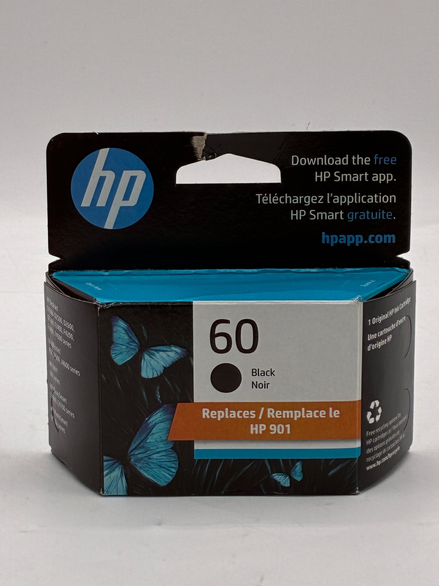 HP 60 Black Ink Cartridge - New In Box