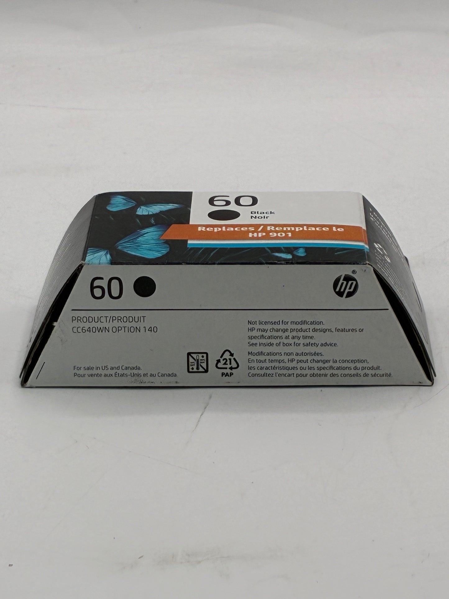 HP 60 Black Ink Cartridge - New In Box