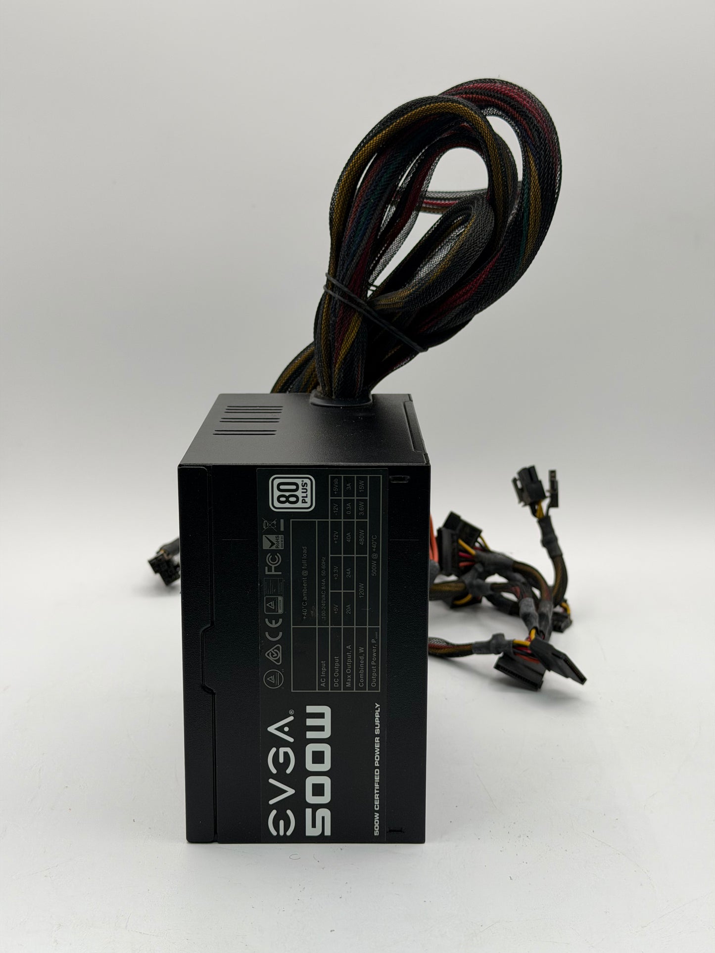EVGA 80 Plus 500W Desktop Power Supply 100-W1-0500
