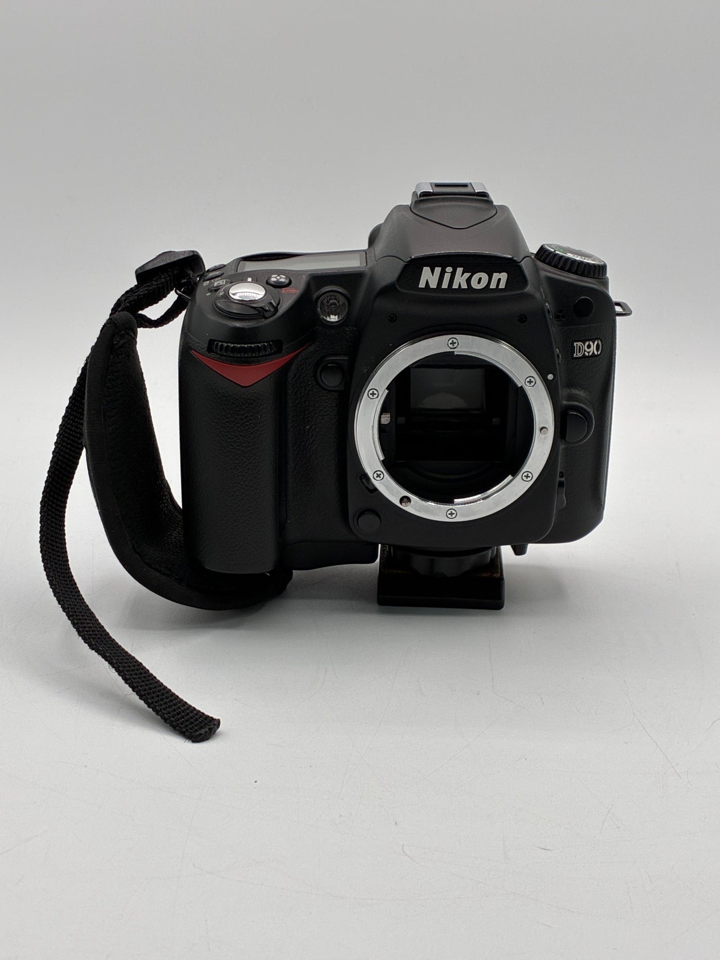 Nikon D90 Black Digital Camera with Battery and Wrist Strap - Tested Working!