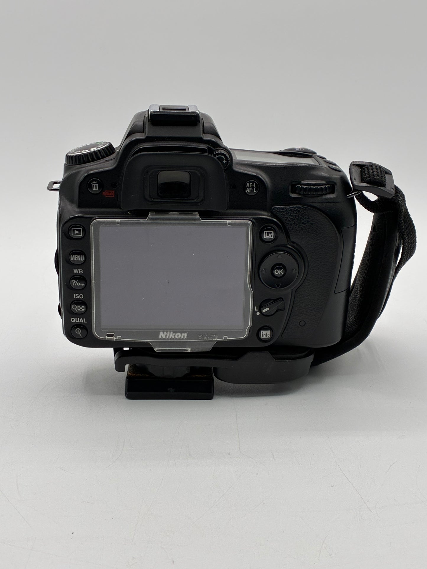Nikon D90 Black Digital Camera with Battery and Wrist Strap - Tested Working!
