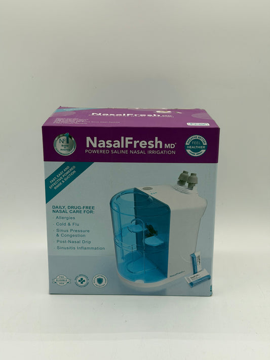 NasalFreshMD Powered Saline Nasal Irrigation Premium Portable Bundle