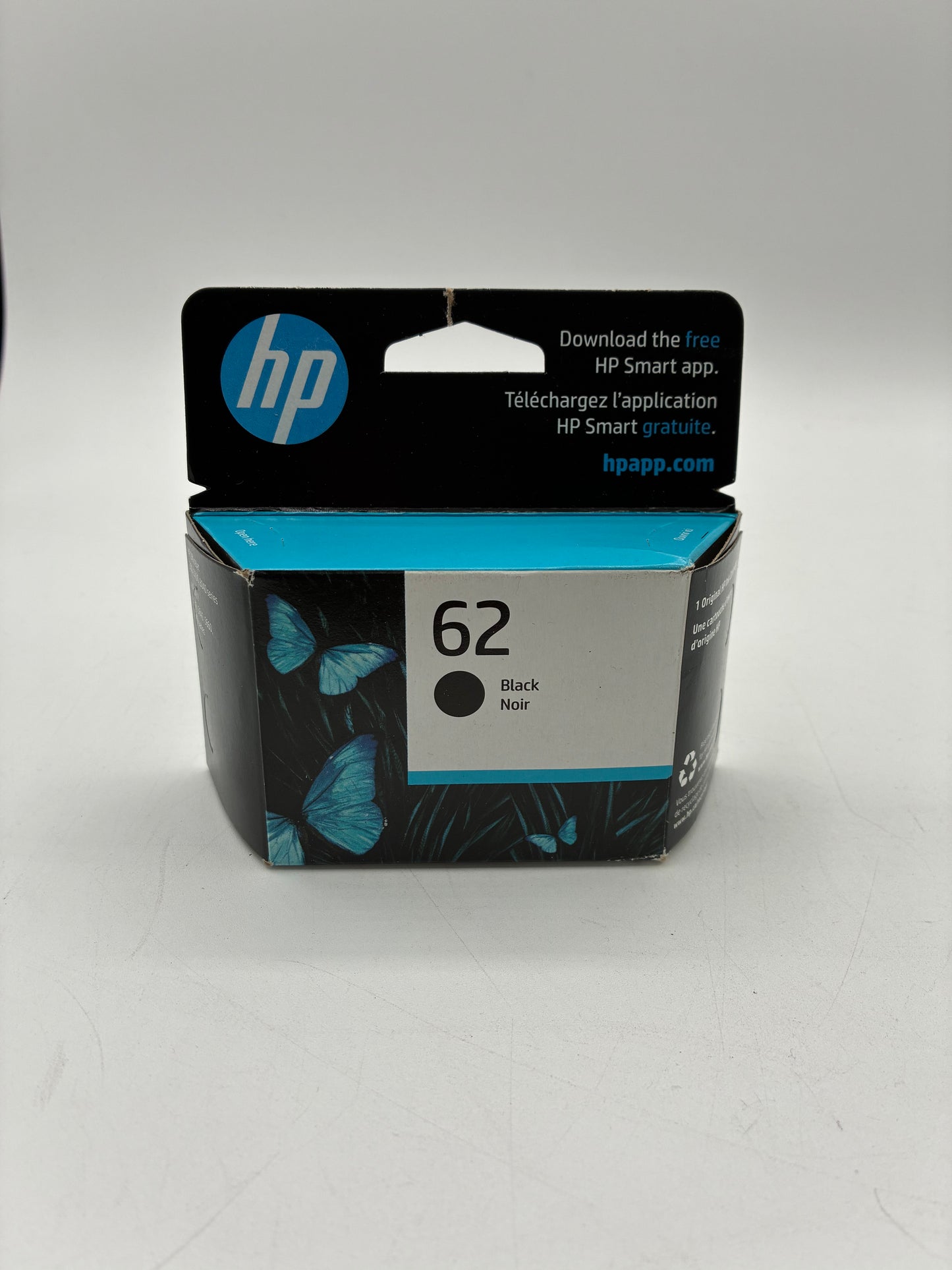 HP 62 Black Ink Cartridge - New In Box
