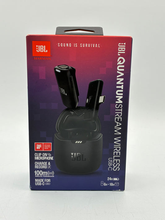 JBL Quantum Stream Wireless Wearable Streaming Microphone - USB-C Free Shipping