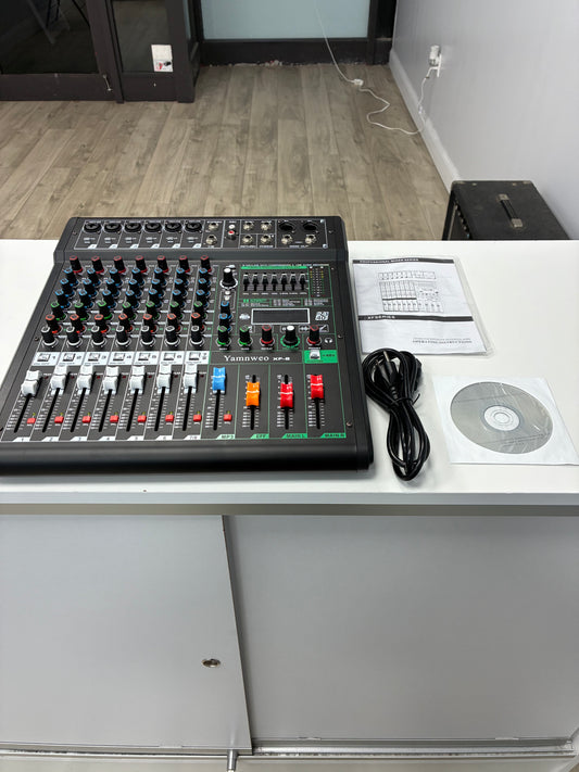 Yamnweo XF8 Professional Audio Mixer Sound Board Console