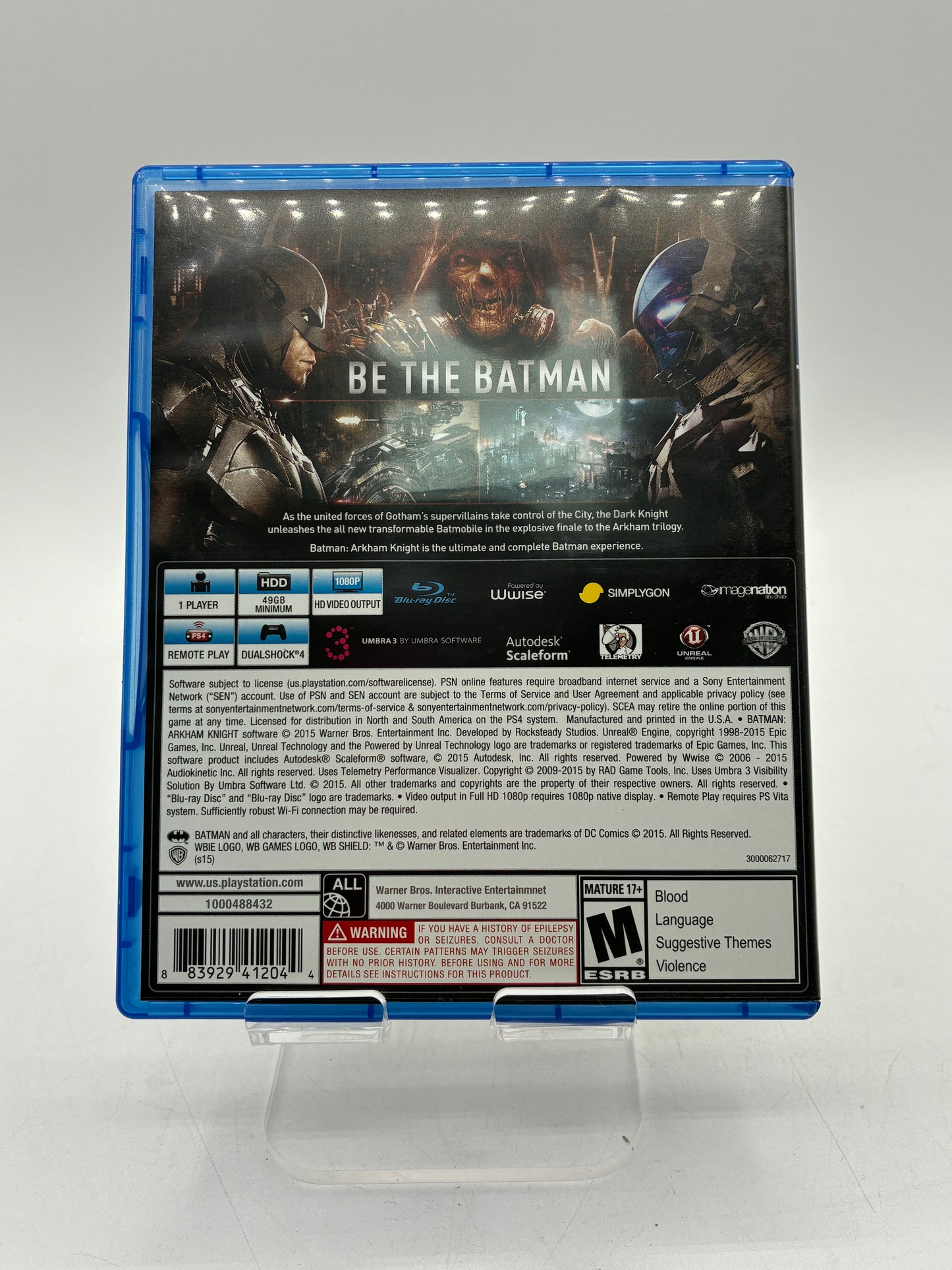 Playstation 4 Batman: Arkham Knight Game - Free Shipping!