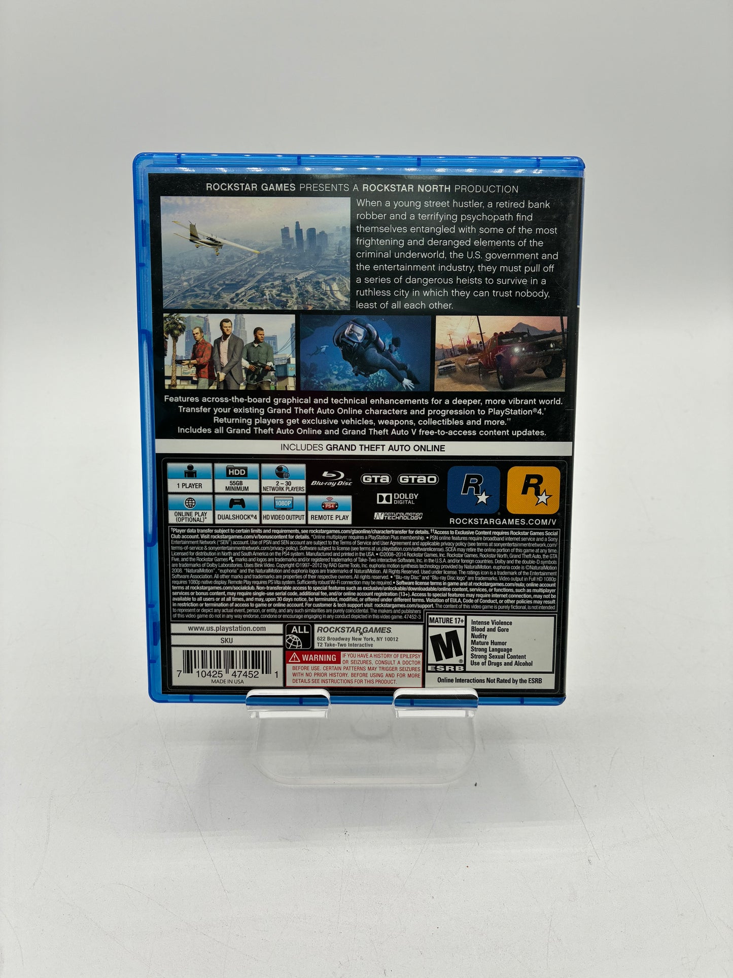 PlayStation 4 Grand Theft Auto V Video Game - Free Shipping!