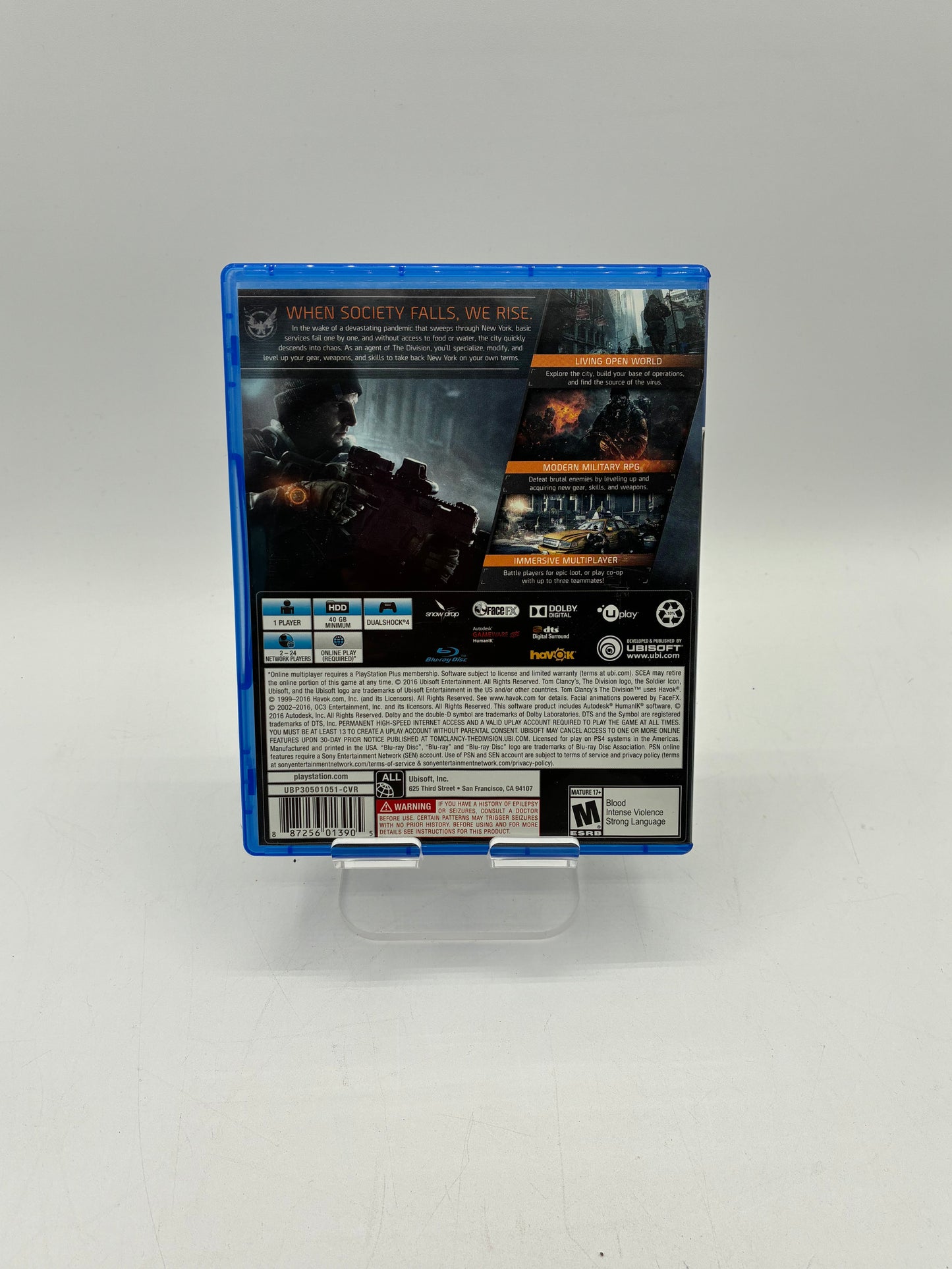 PlayStation 4 Tom Clancy's The Division Video Game - Free Shipping!