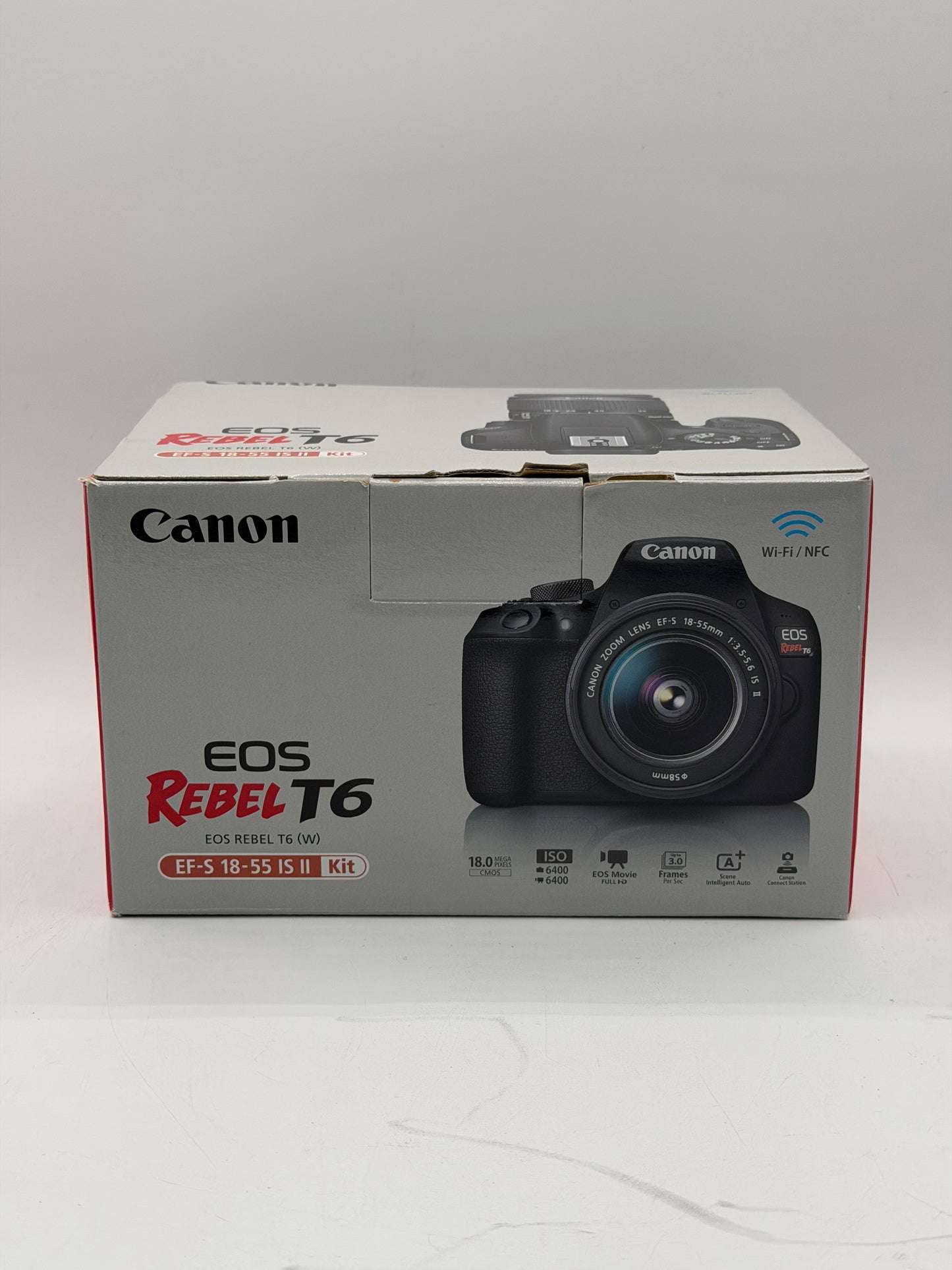 Canon EOS Rebel T6 18MP Digital SLR Camera W/ 18-55mm Lens+ Charger+Case Tested