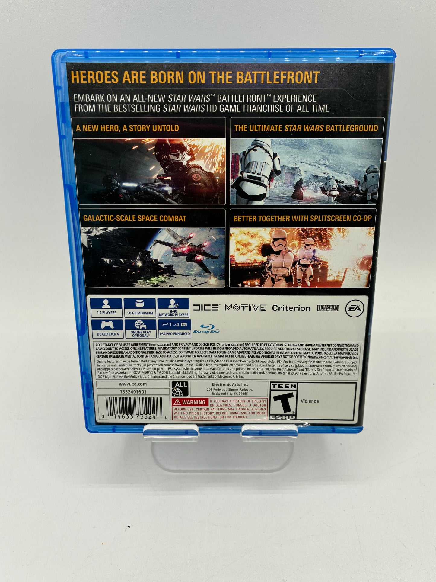 Playstation 4 Star Wars: Battlefront II Video Game -  Free Shipping!