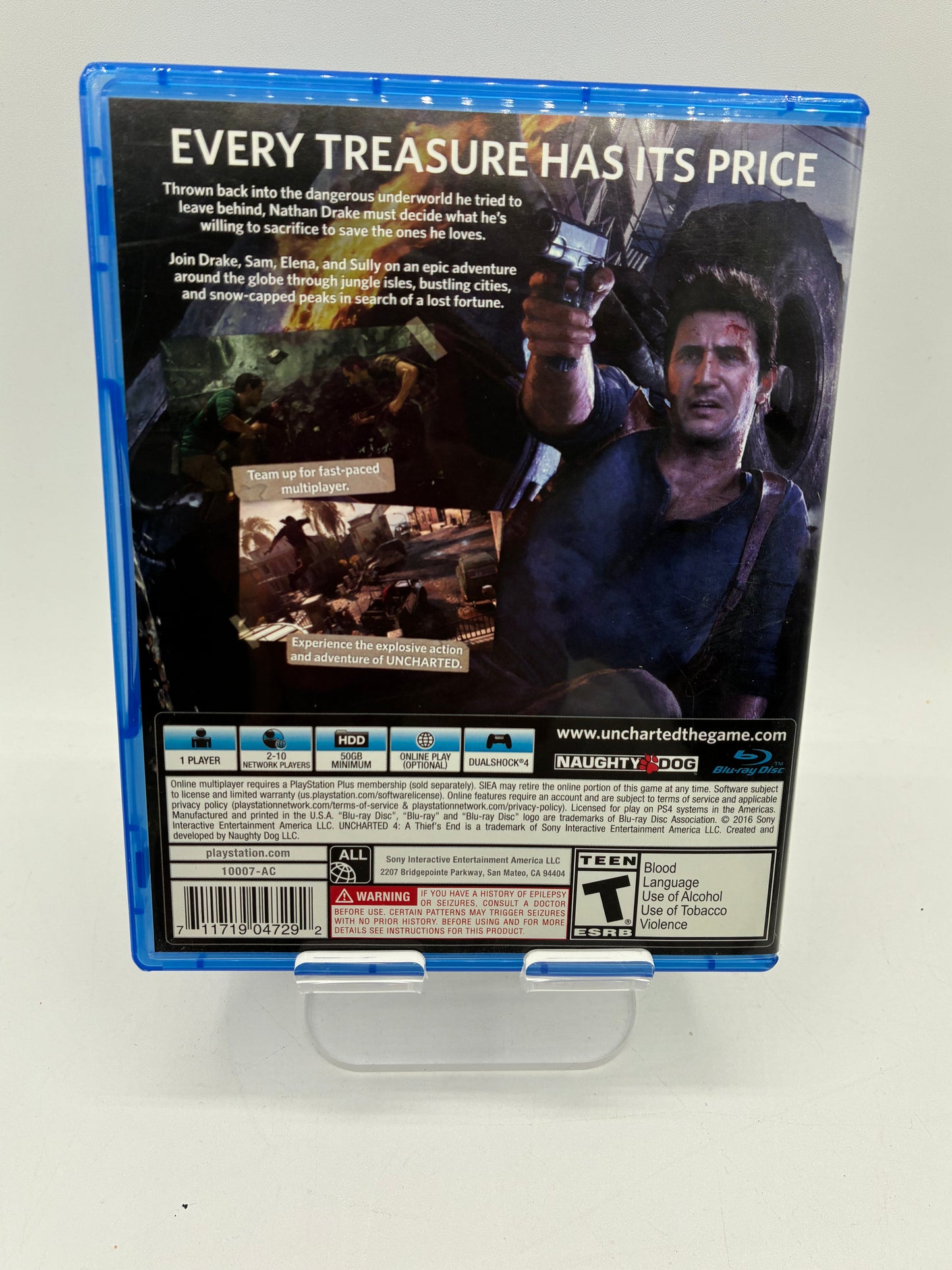 PlayStation 4 Uncharted 4 A Thief's End Video Game -  Free Shipping!