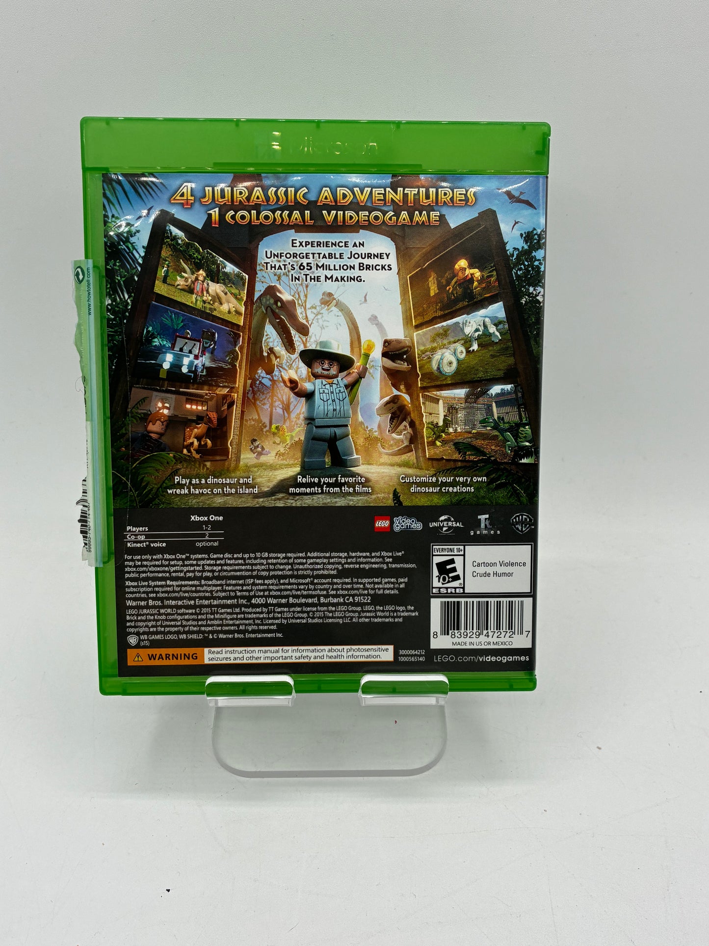 Xbox One LEGO Jurassic World Video Game - Free Shipping!