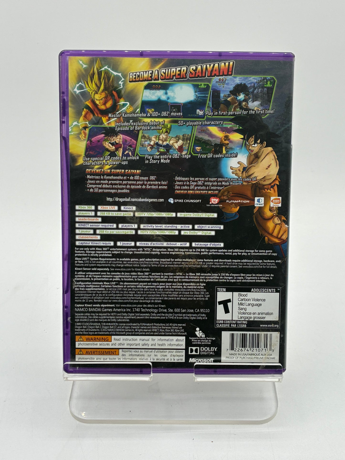 Dragon Ball Z for Kinect - Xbox 360 Video Game - Free Shipping!