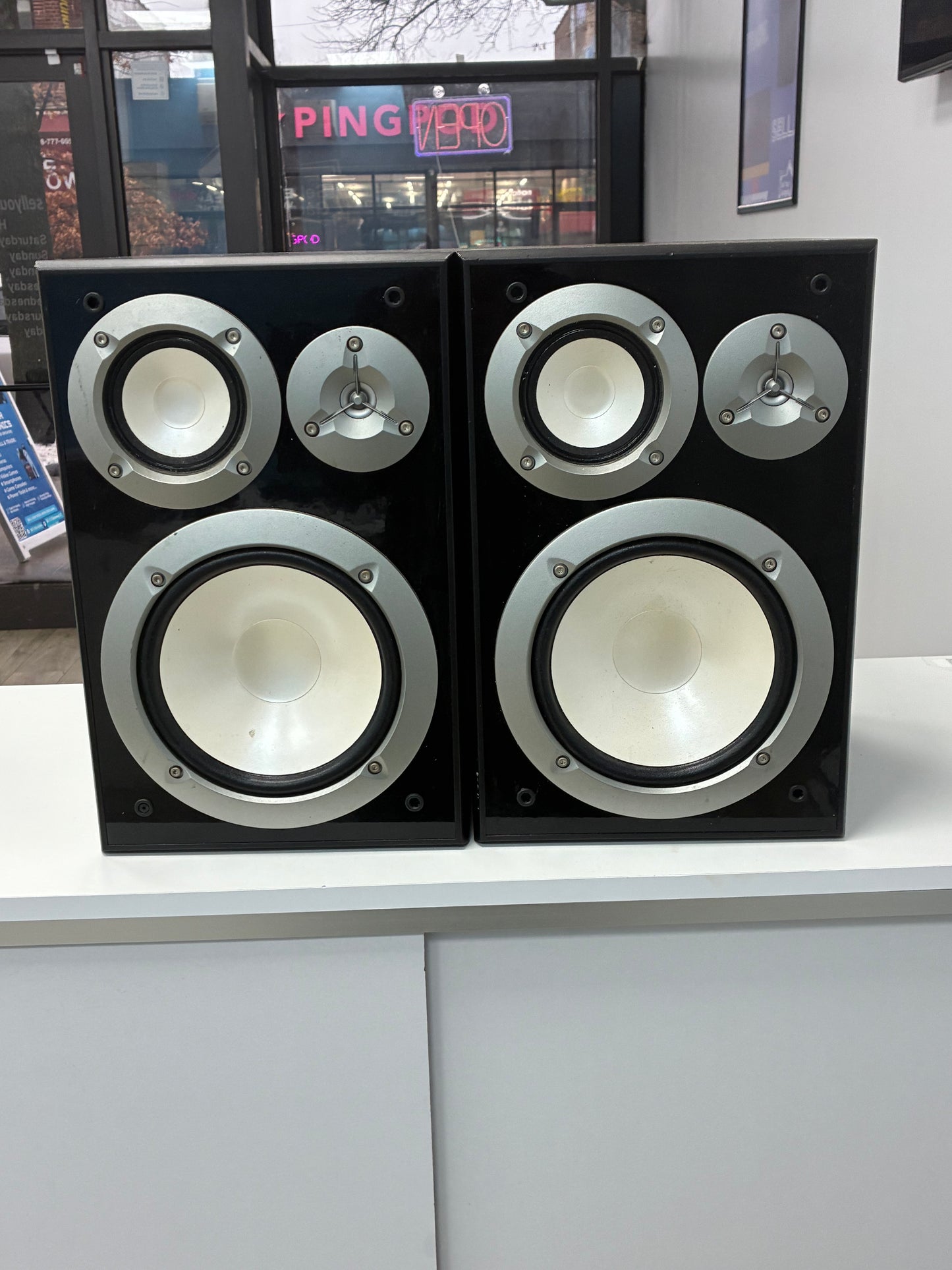Yamaha NS-6490 Bookshelf Stereo Speakers Tested Free Shipping
