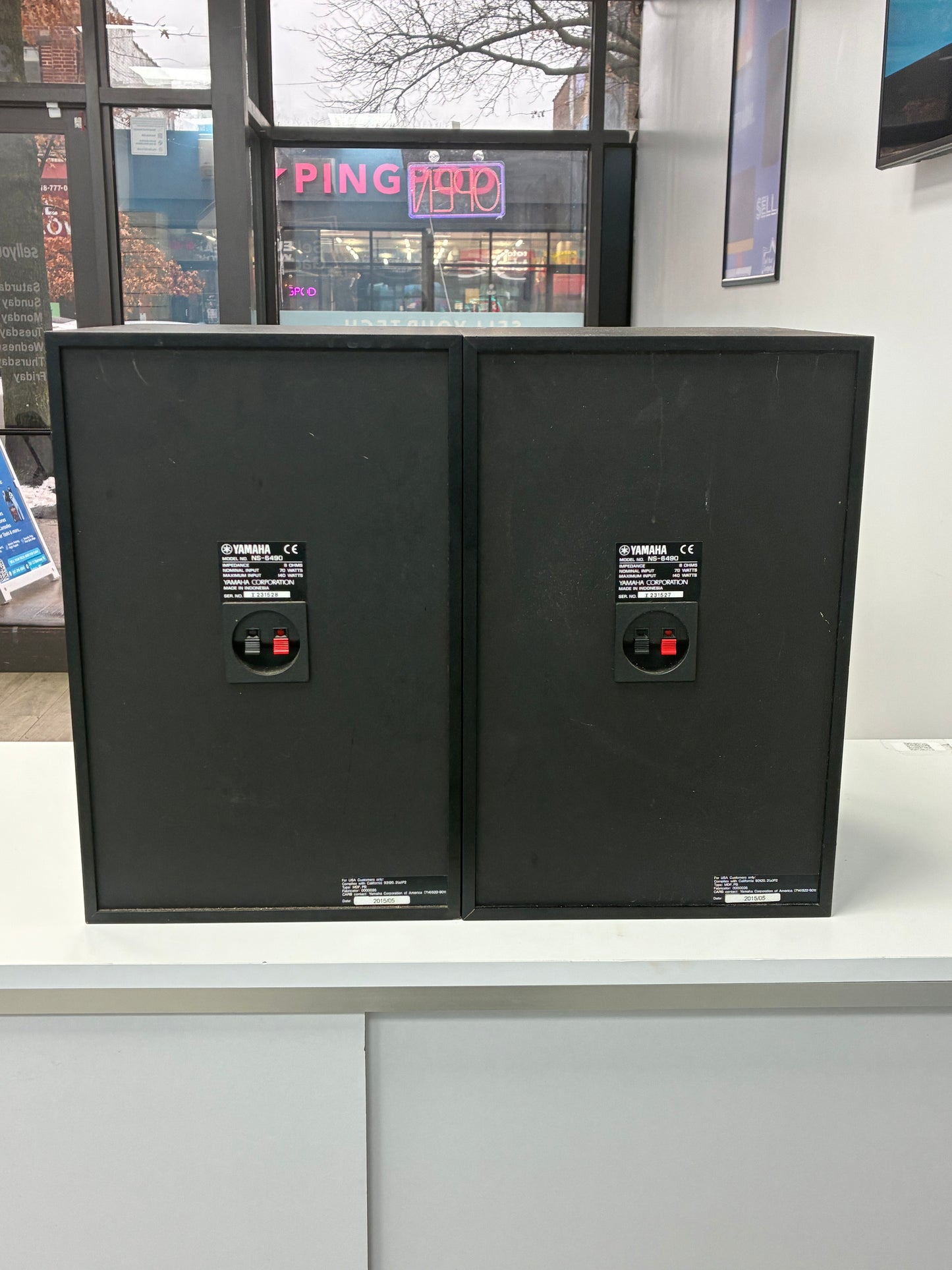Yamaha NS-6490 Bookshelf Stereo Speakers Tested Free Shipping