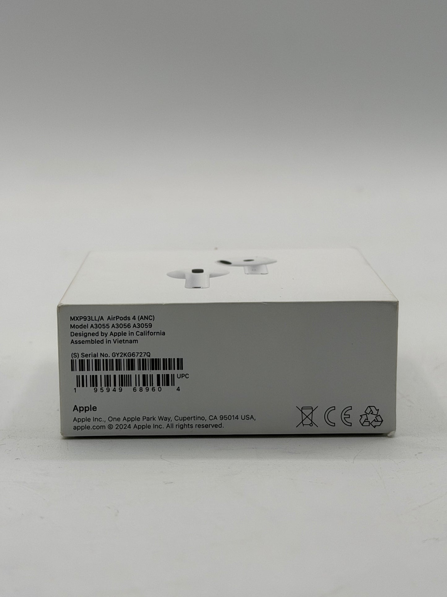 Apple AirPods 4th Gen Complete Set A3055 A3056 A3059 White