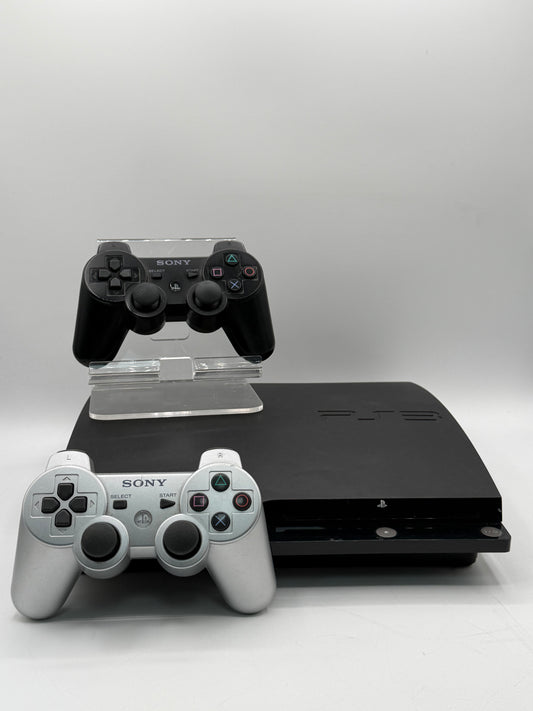 Sony PlayStation 3 CECH-2001A Black Video Game System with 2 Controllers