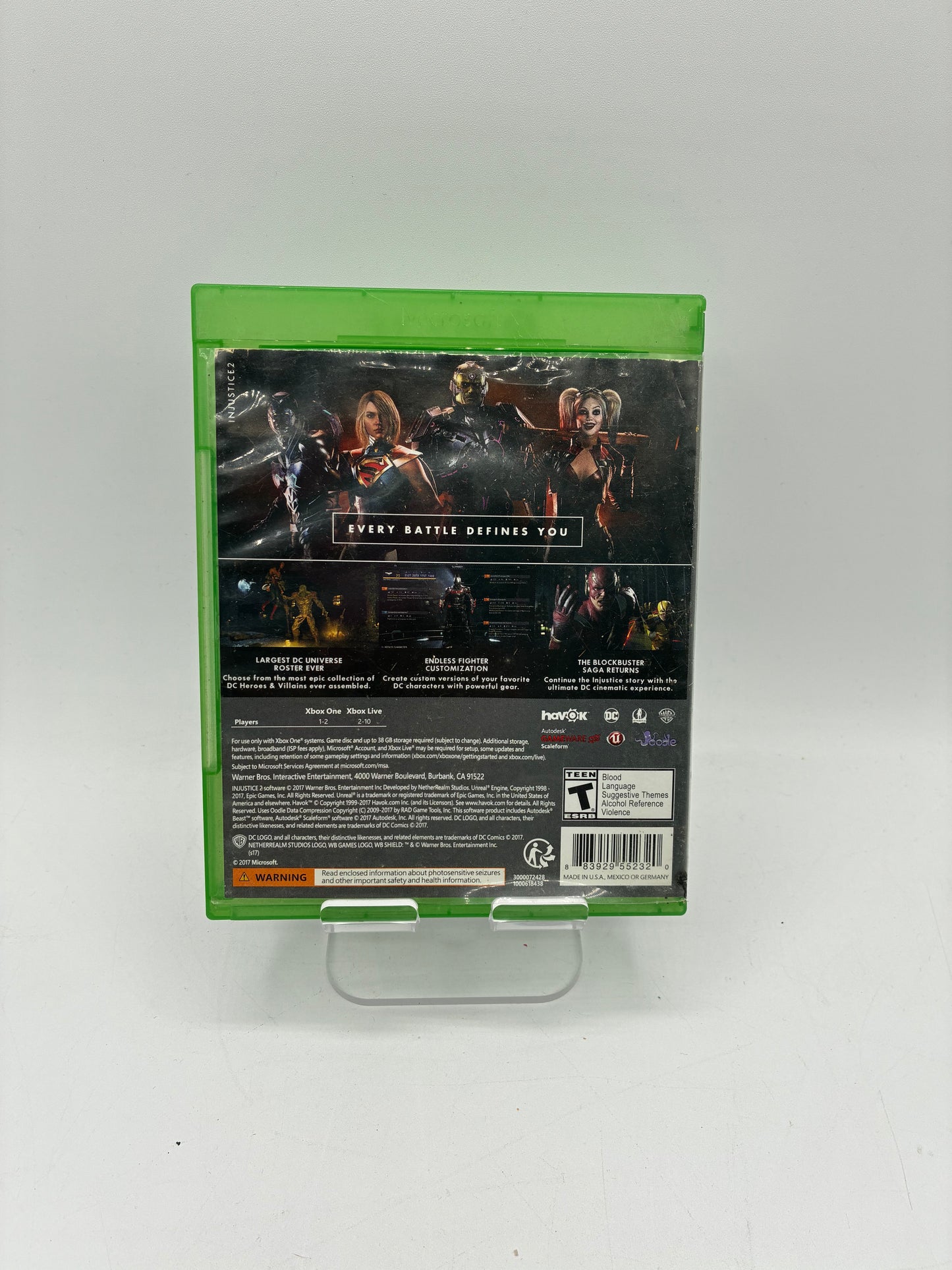 Xbox One Injustice 2 Video Game with Box -  Free Shipping!