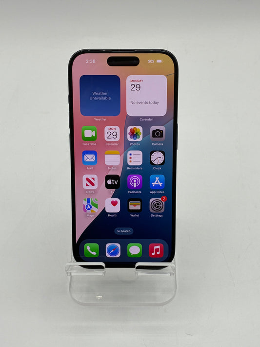 Unlocked Apple iPhone 15 Pro 6.1" 128GB MTQQ3LL/A A2848 Blue Titanium READ