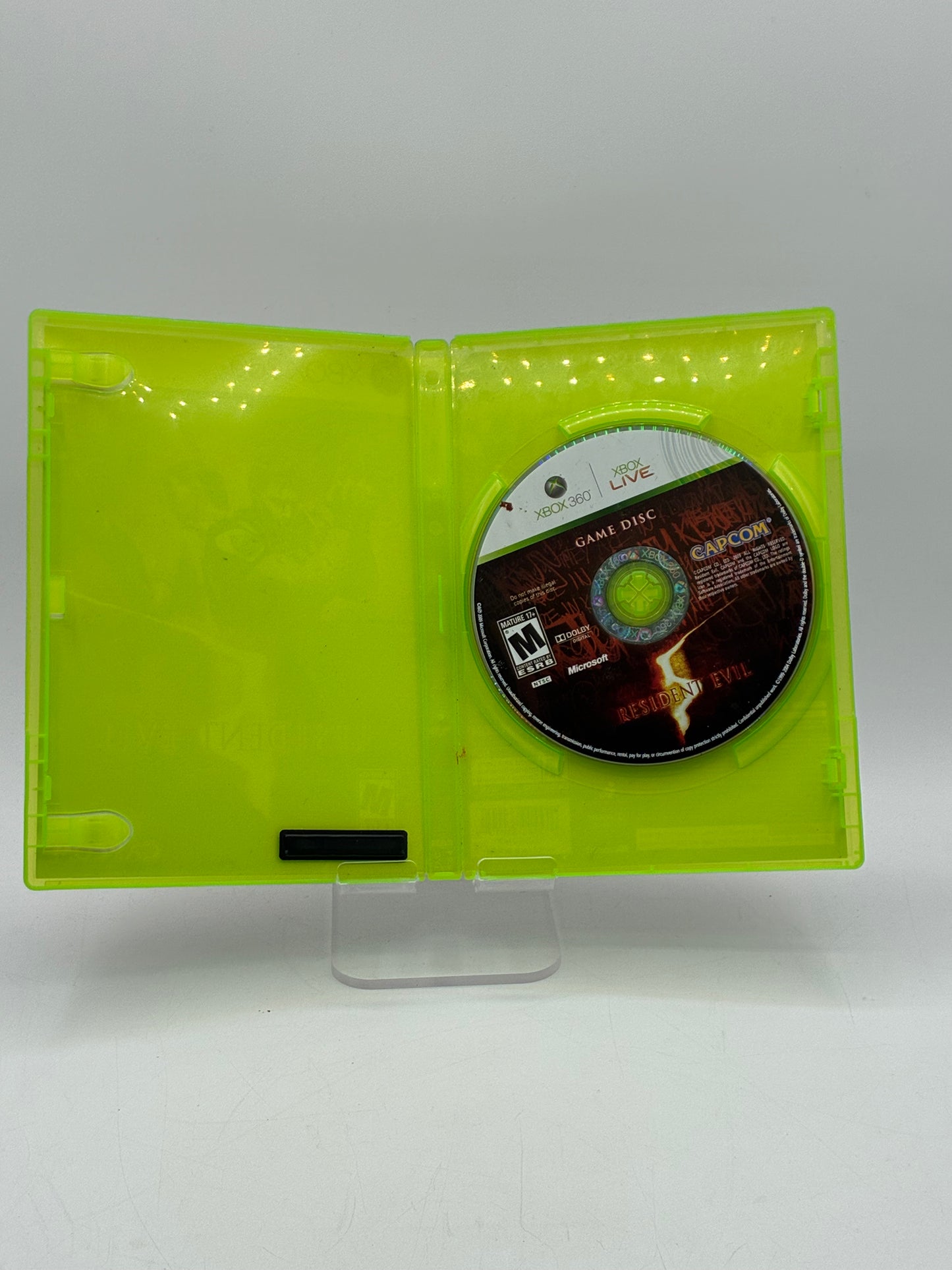 Xbox 360 Resident Evil 5 Video Game with Box - Free Shipping!