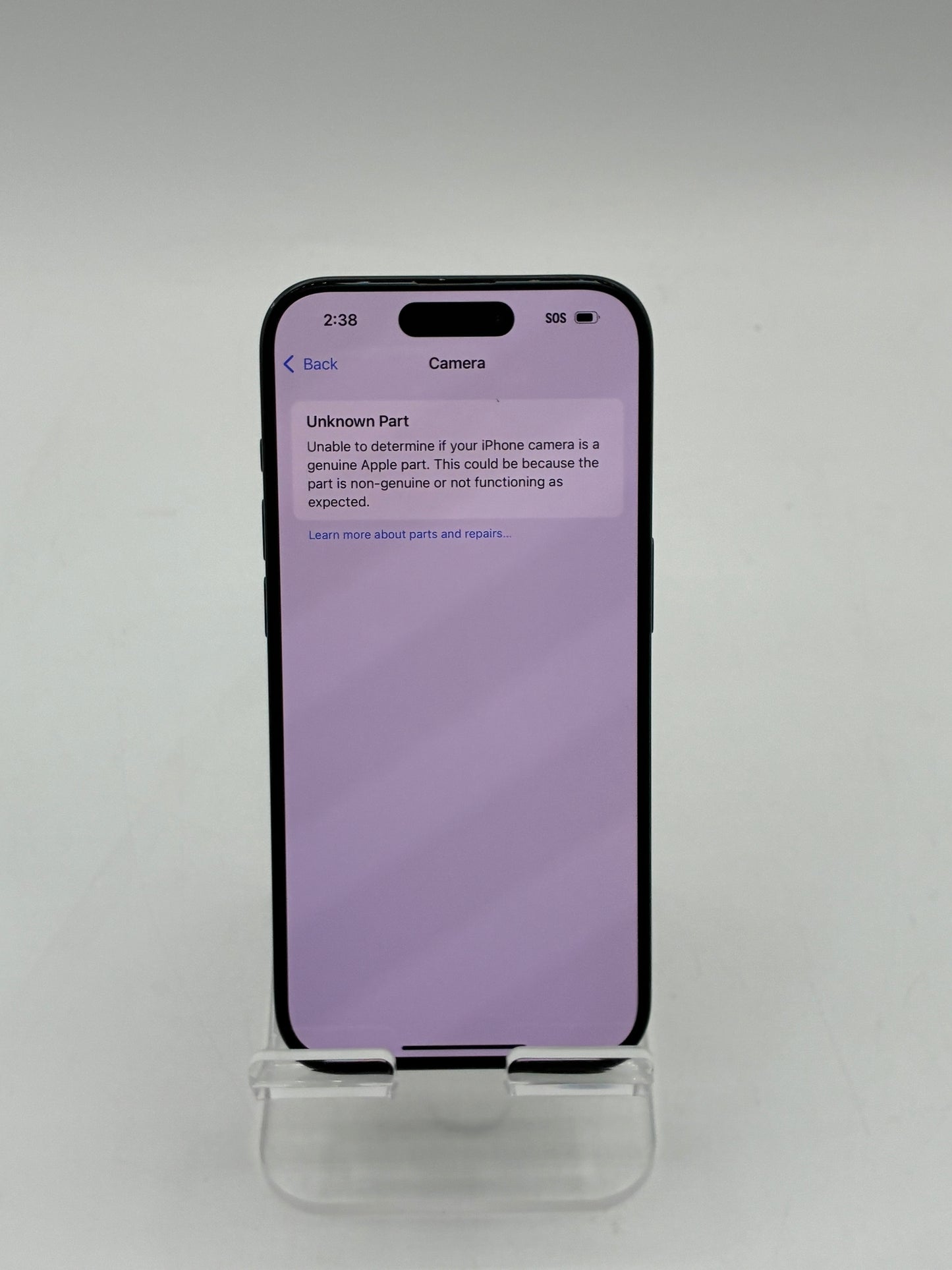 Unlocked Apple iPhone 15 Pro 6.1" 128GB MTQQ3LL/A A2848 Blue Titanium READ