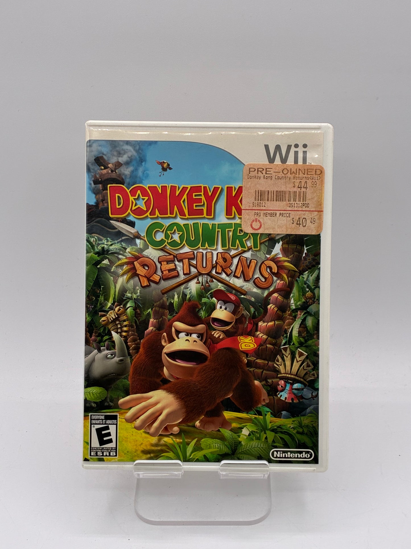 Nintendo Wii Donkey Kong Country Returns Video Game - Free Shipping!
