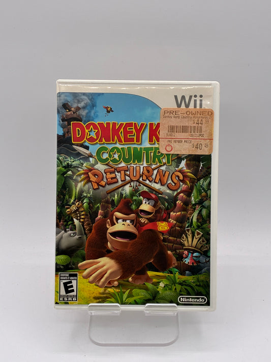 Nintendo Wii Donkey Kong Country Returns Video Game - Free Shipping!