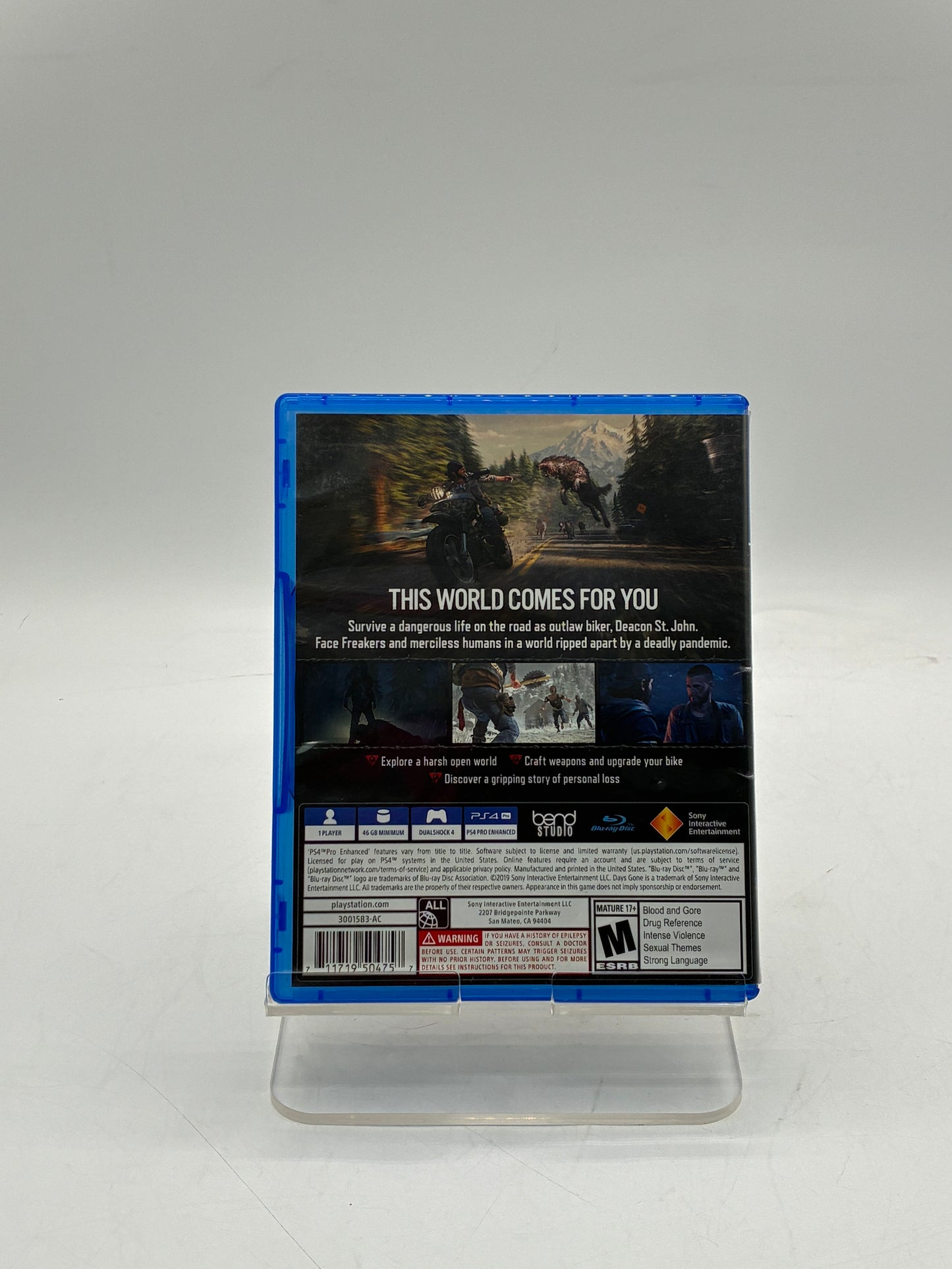 PlayStation 4 Days Gone Video Game With Box - Free Shipping!