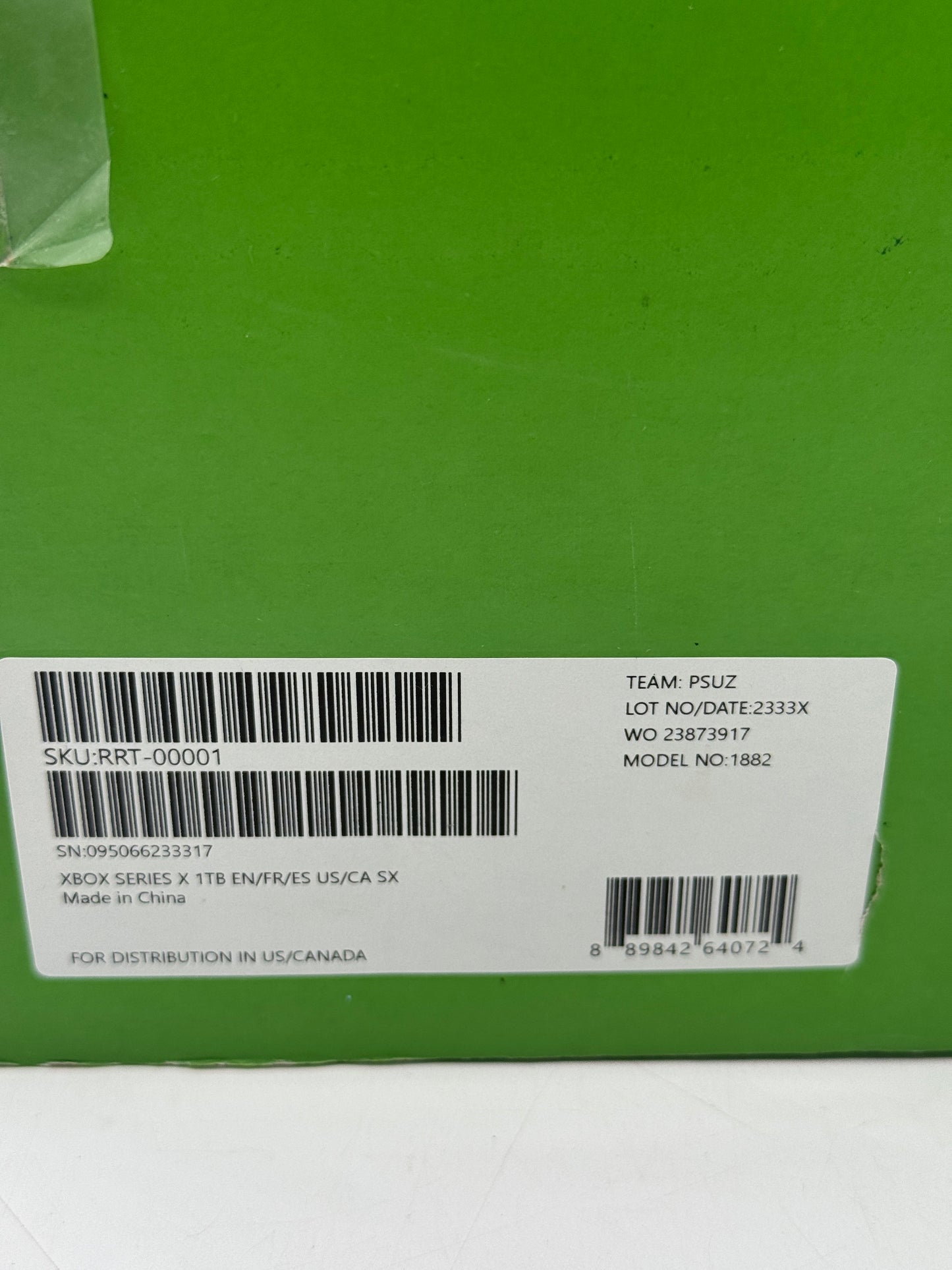 New Microsoft Xbox Series X 1TB Console Gaming System Carbon Black 1882 SEALED!