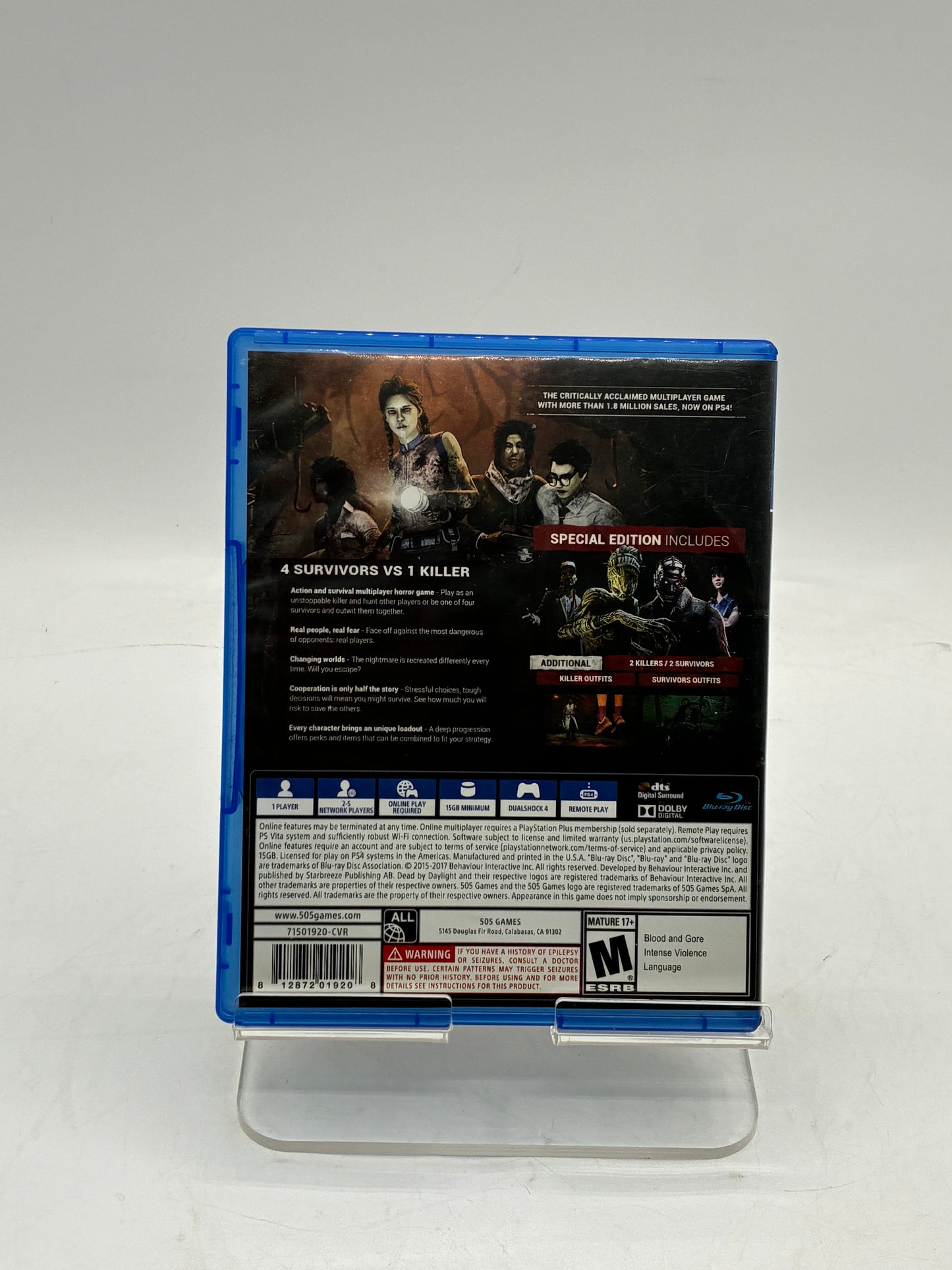 Playstation 4 Dead by Daylight Video Game - Free Shipping!