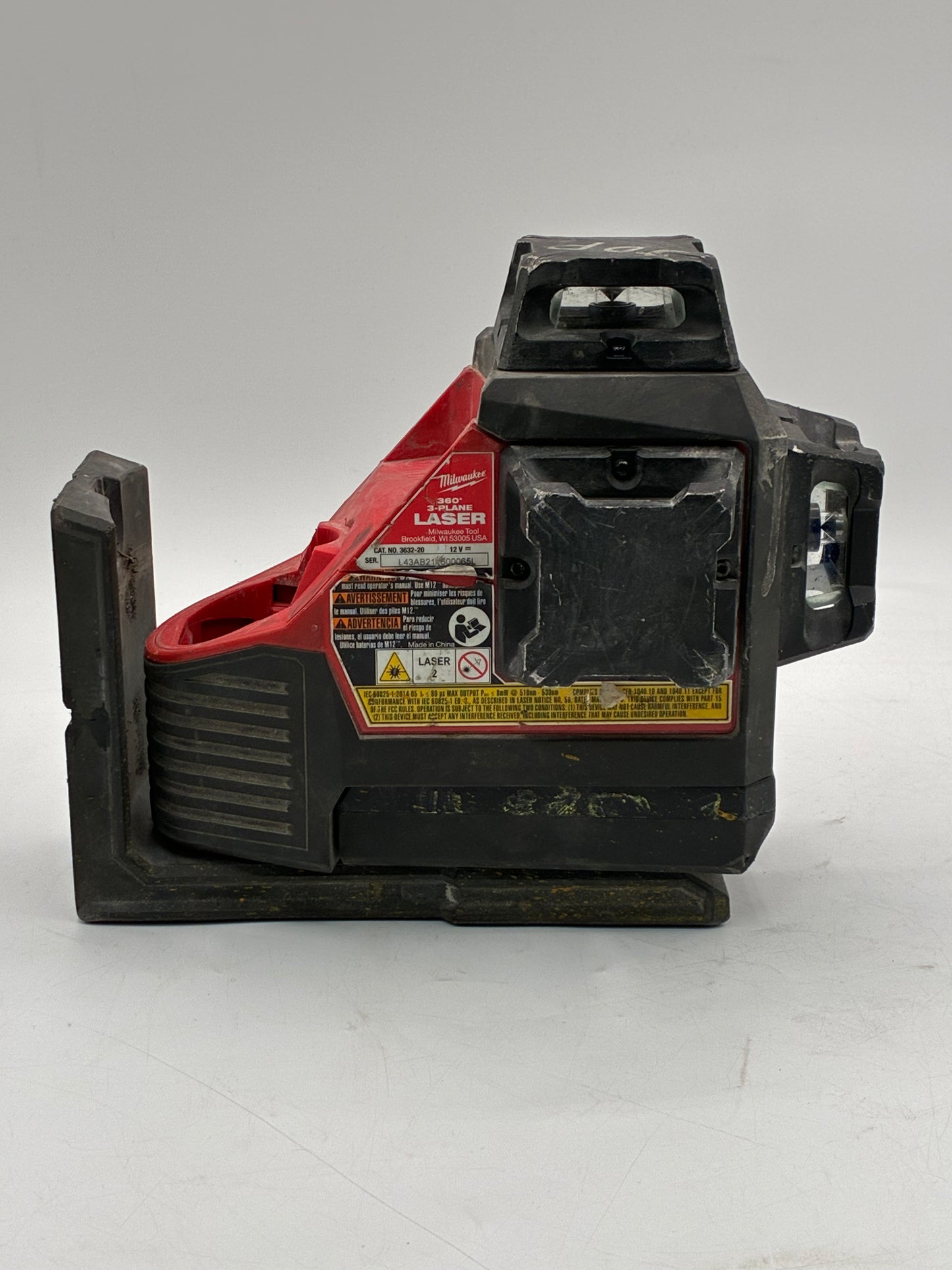 Milwaukee 360 3-Plane Laser Power Tool Red Broken - For Parts!